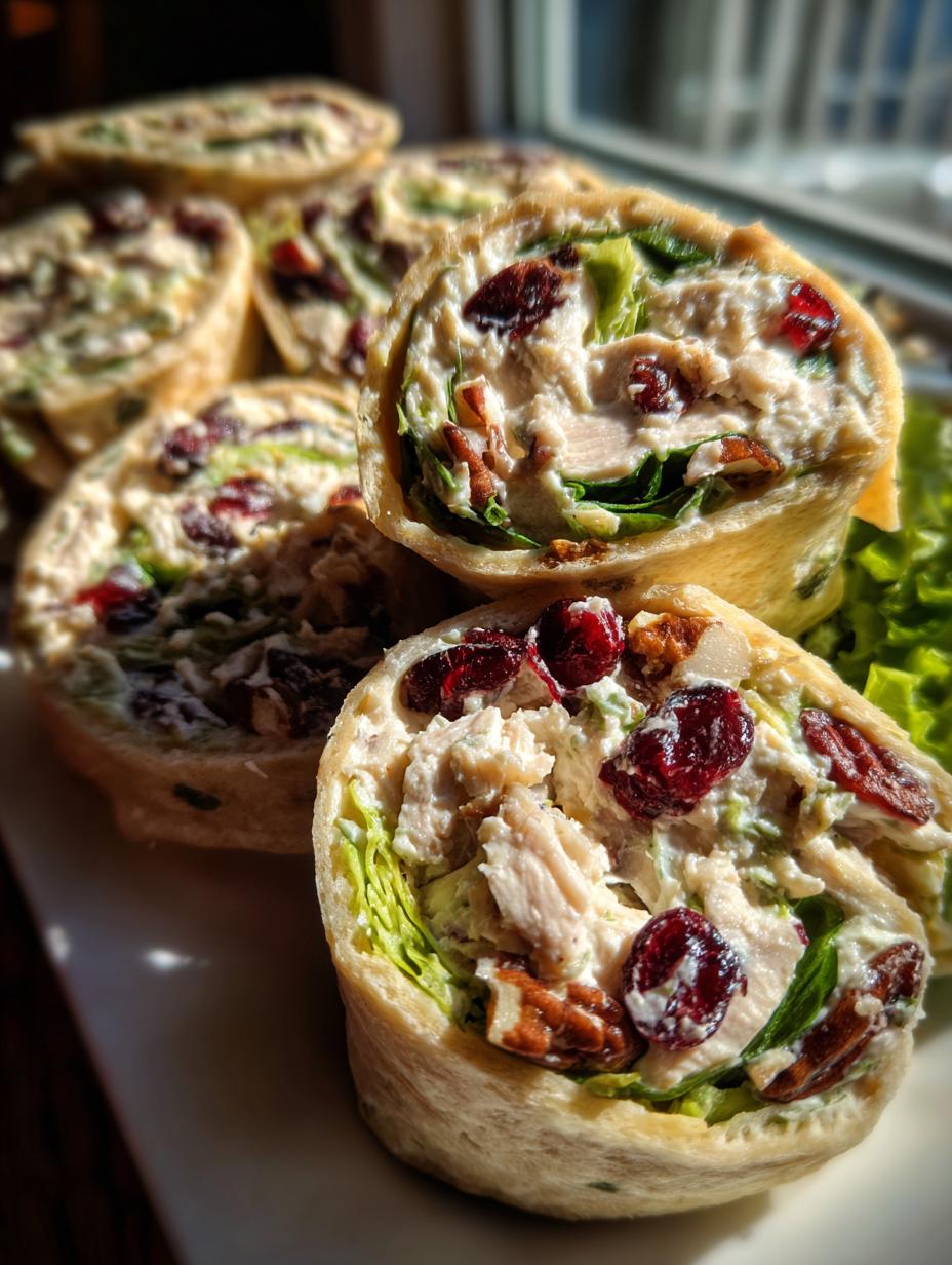 Chicken Salad Pinwheels - detail 1