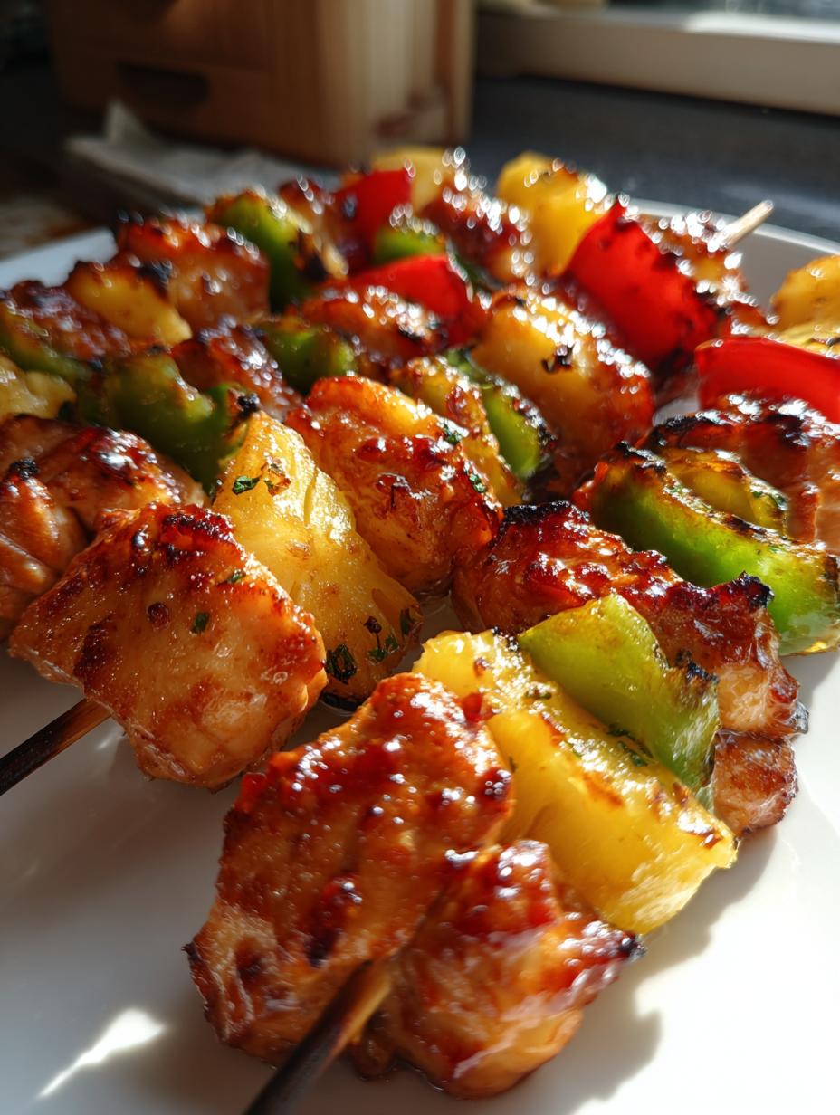 Hawaiian Pineapple Chicken Kabobs - detail 1