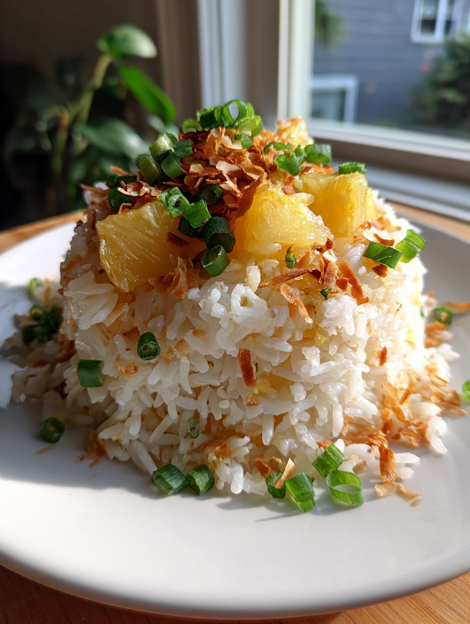Pineapple Coconut Rice - detail 2