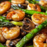 Shrimp and Asparagus Stir-Fry with Mushrooms