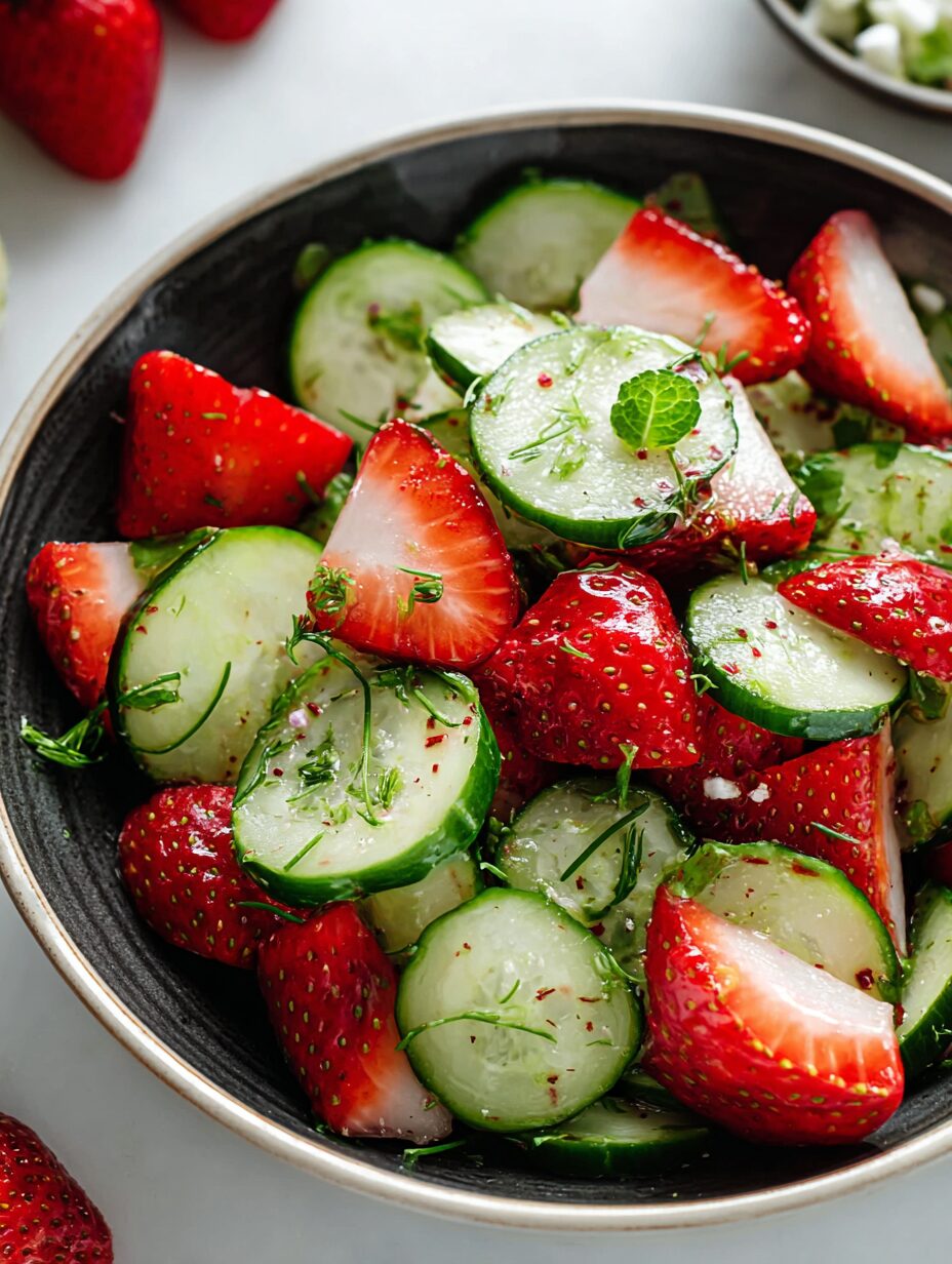 This Cucumber Strawberry Salad