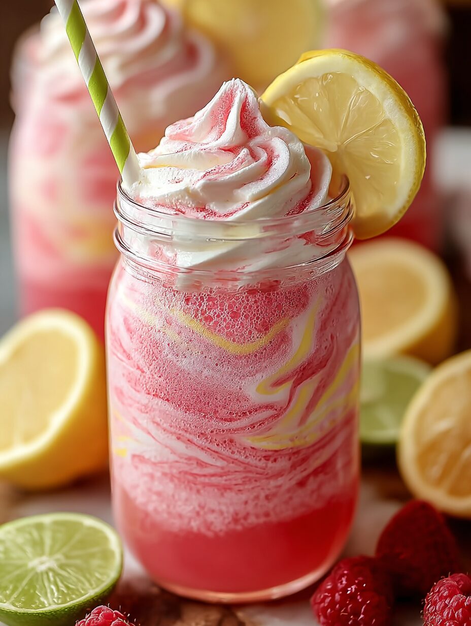 Whipped Pink Lemonade Refreshing Summer Drink Recipe