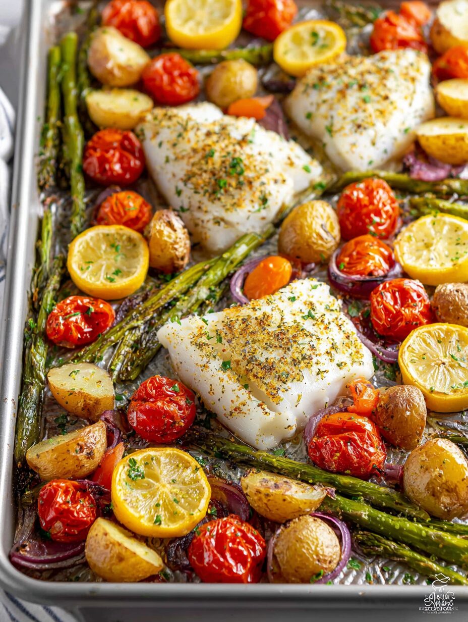Baked Cod Sheet Pan Dinner: A Quick, Healthy Recipe!