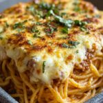 Baked Cream Cheese Spaghetti Casserole