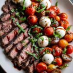 Balsamic Caprese Grilled Flank Steak Recipe