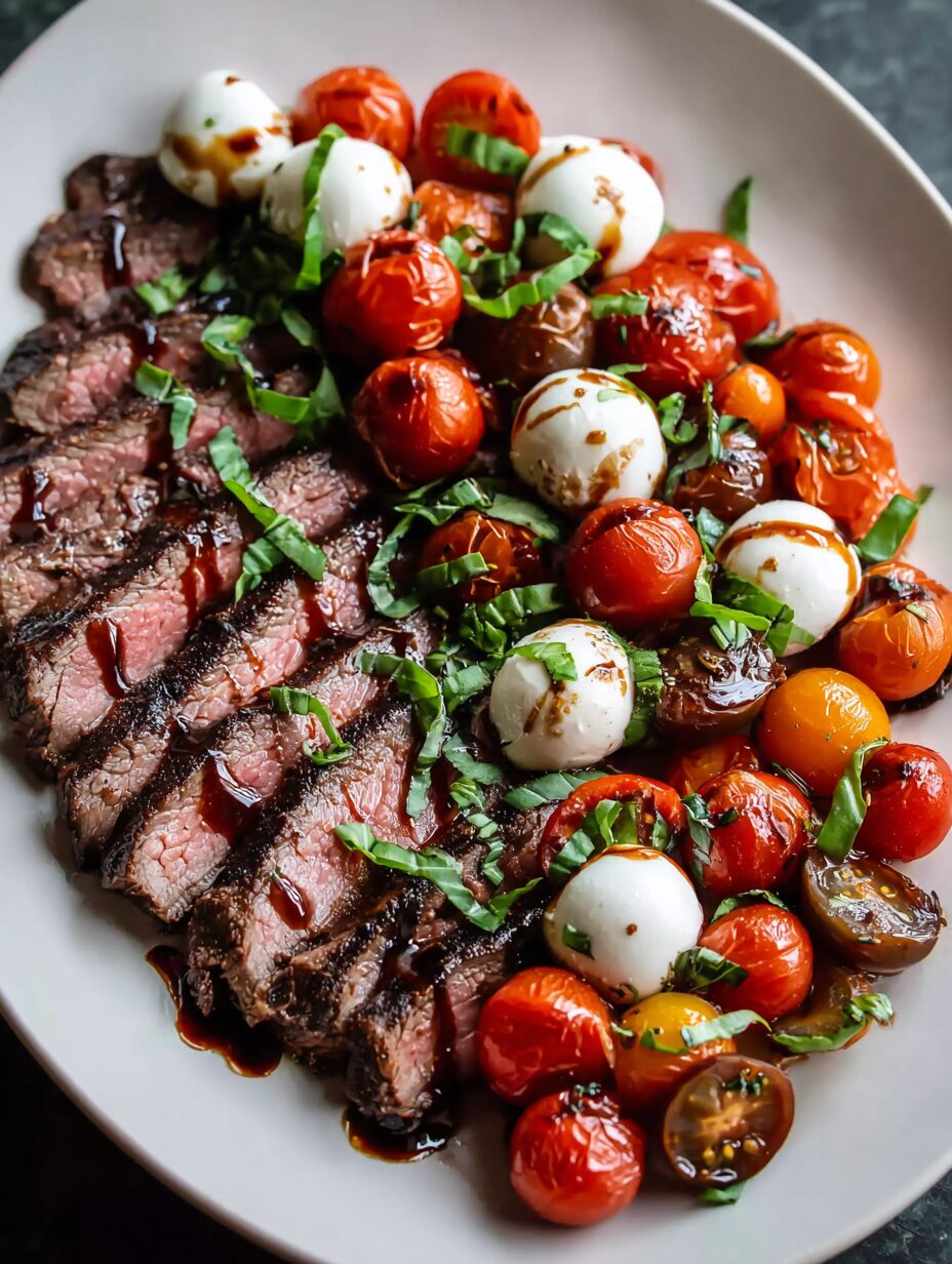 Balsamic Caprese Grilled Flank Steak Recipe You’ll Love!