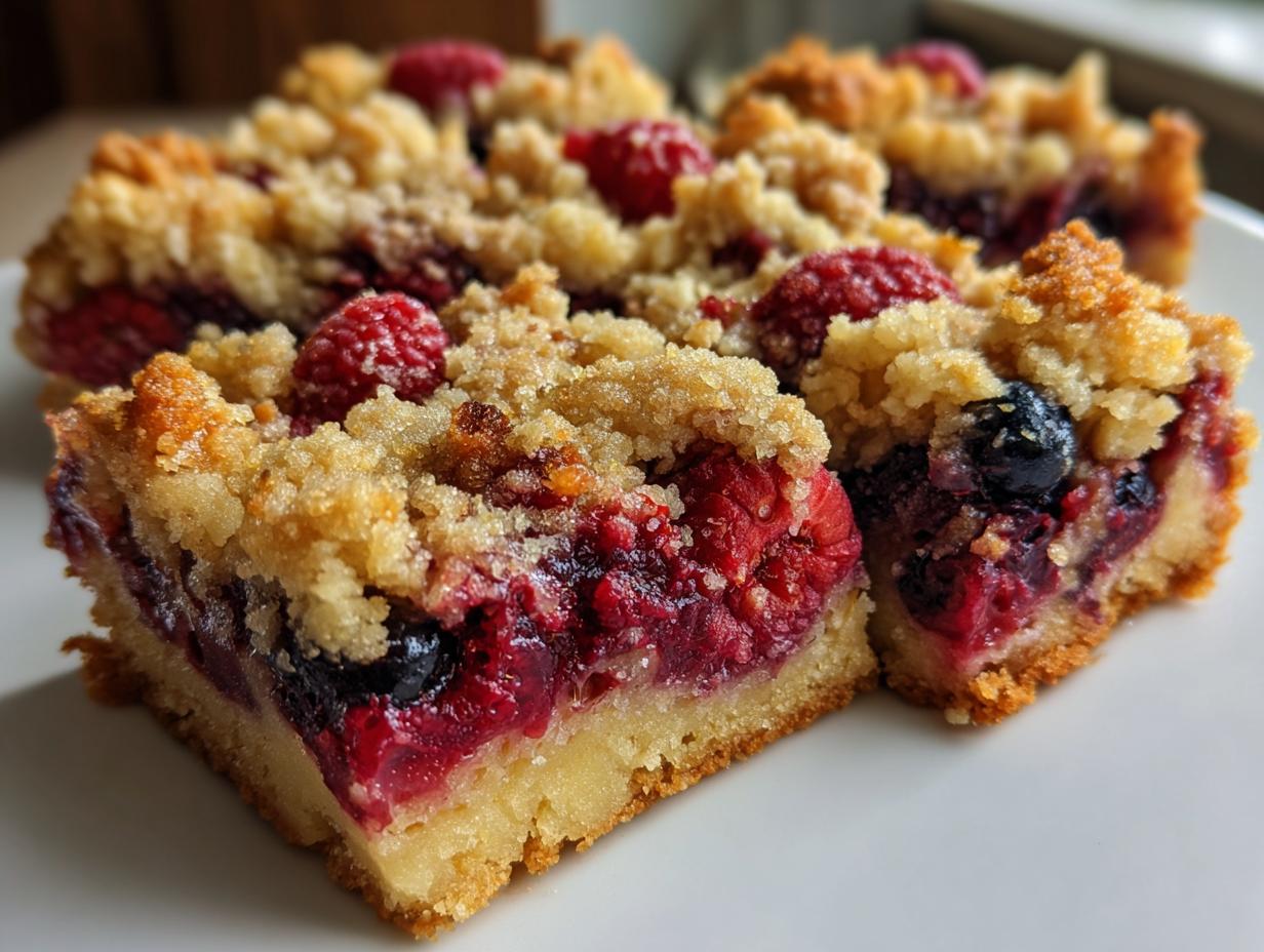 Berry Crumble Bars