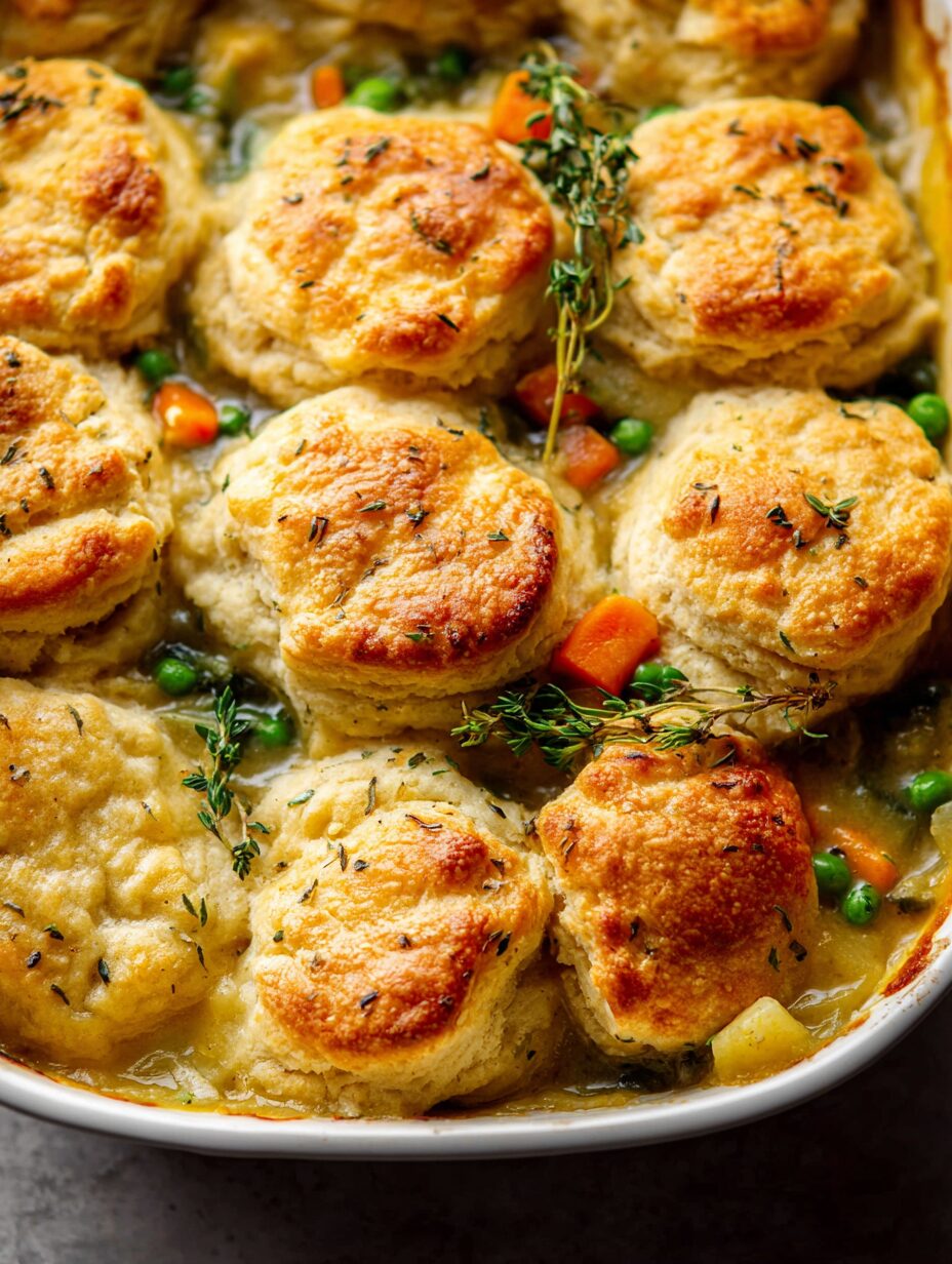 Biscuit & Vegetable Pot Pie (Casserole) Recipe Revealed!