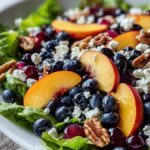 Blueberry Peach Feta Salad