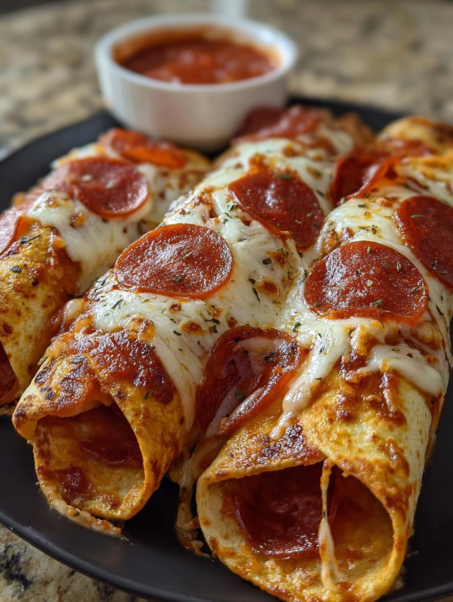 Cheesy Pepperoni Pizza Roll-Ups with Low-Carb Tortillas - detail 1