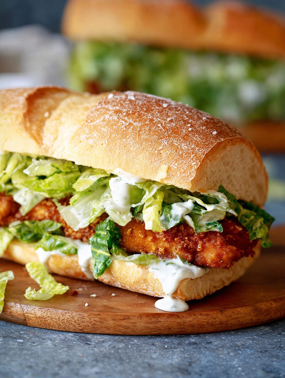 Crispy Chicken Caesar Sandwich: A Must-Try Delight!