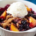 Crockpot Blueberry Peach Cobbler