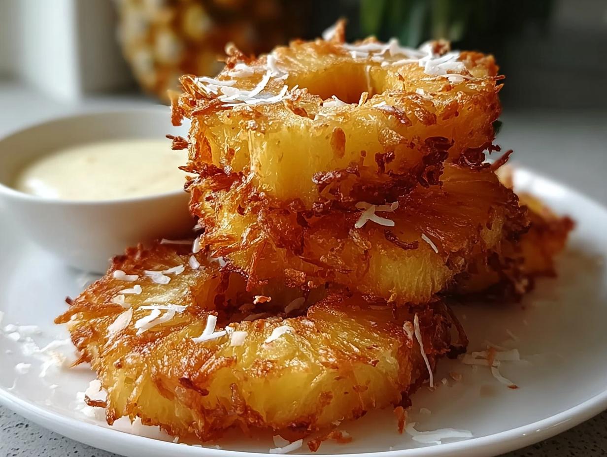 Fried Pineapple with Coconut Crust – Tropical Delight