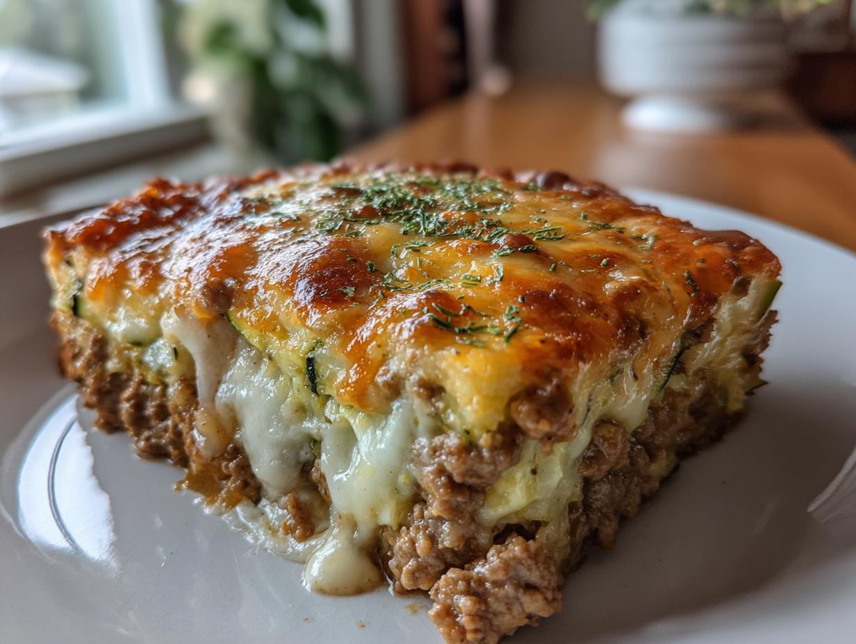Ground Beef Zucchini Casserole