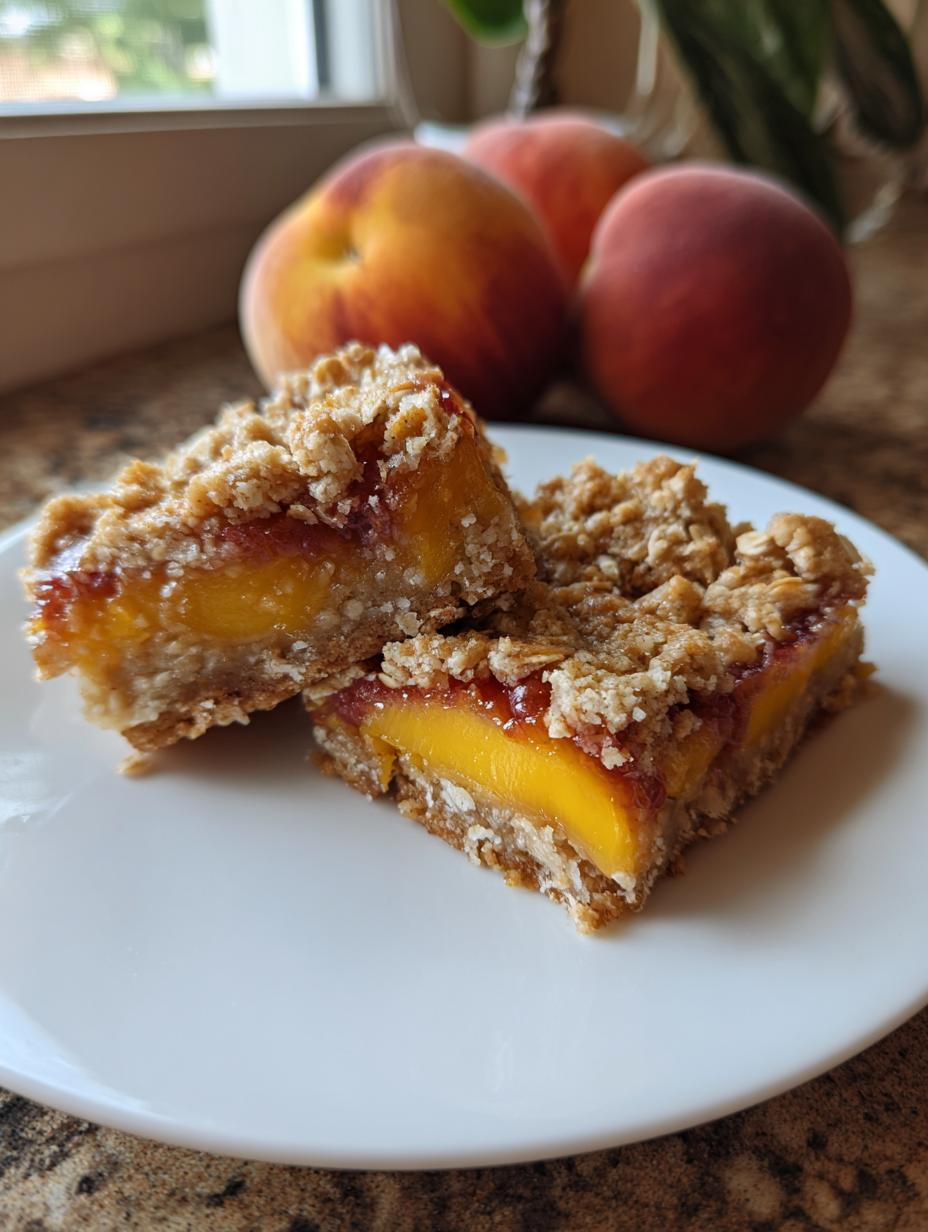 Heavenly Summer Peach Bars - detail 1