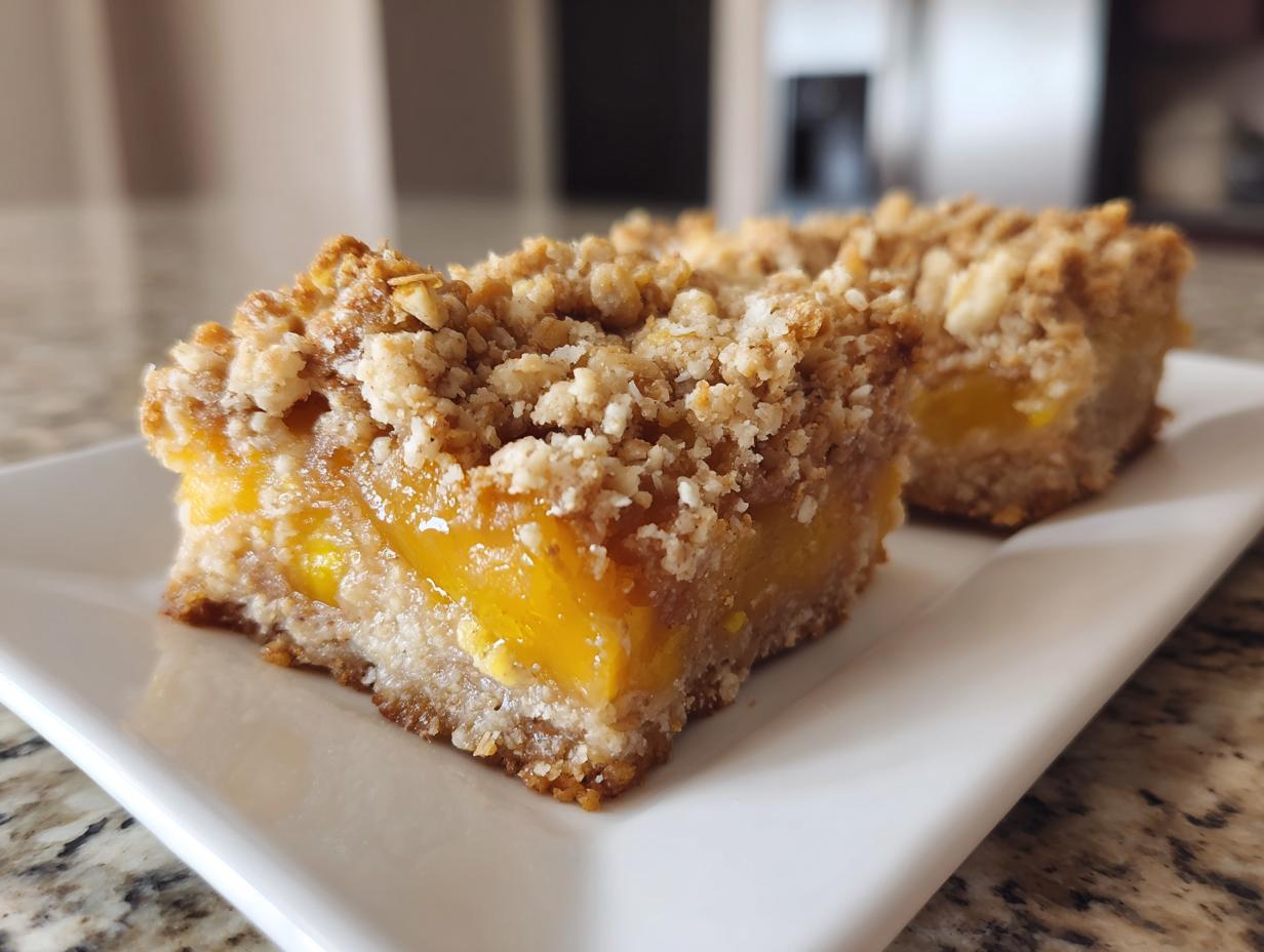 Heavenly Summer Peach Bars