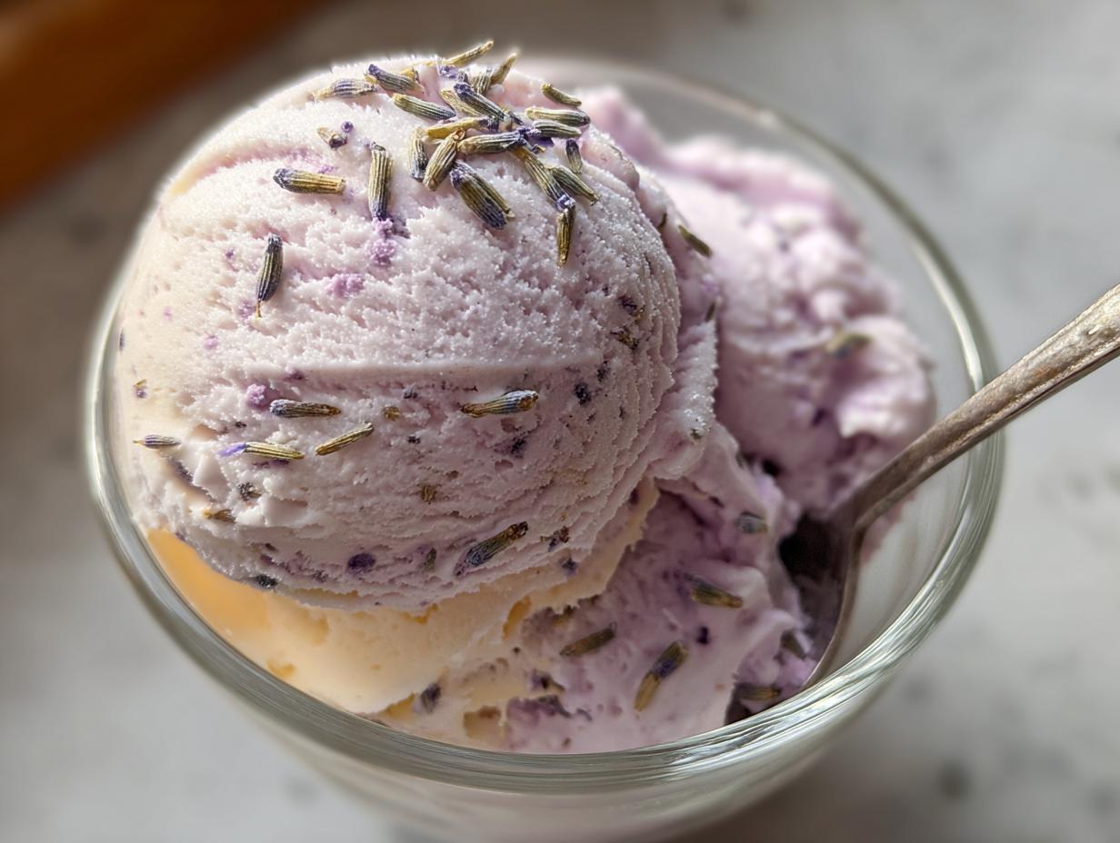 Honey Lavender Ice Cream