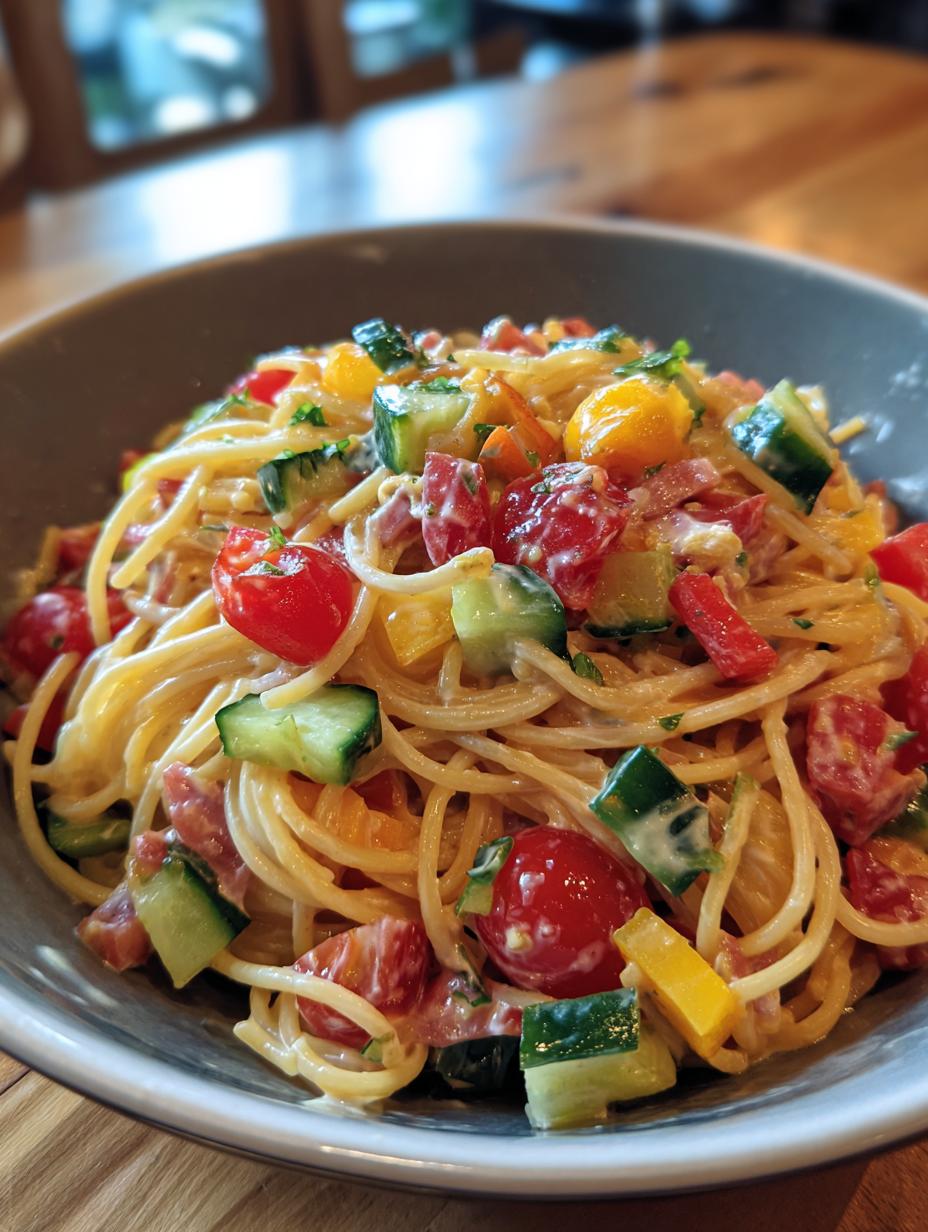 How to Make Cookout Spaghetti Salad Recipe - detail 1