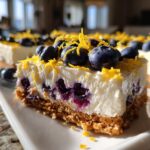 No-Bake Lemon dazzling Blueberry cream Cake