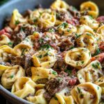 Philly Cheesesteak Tortellini Pasta