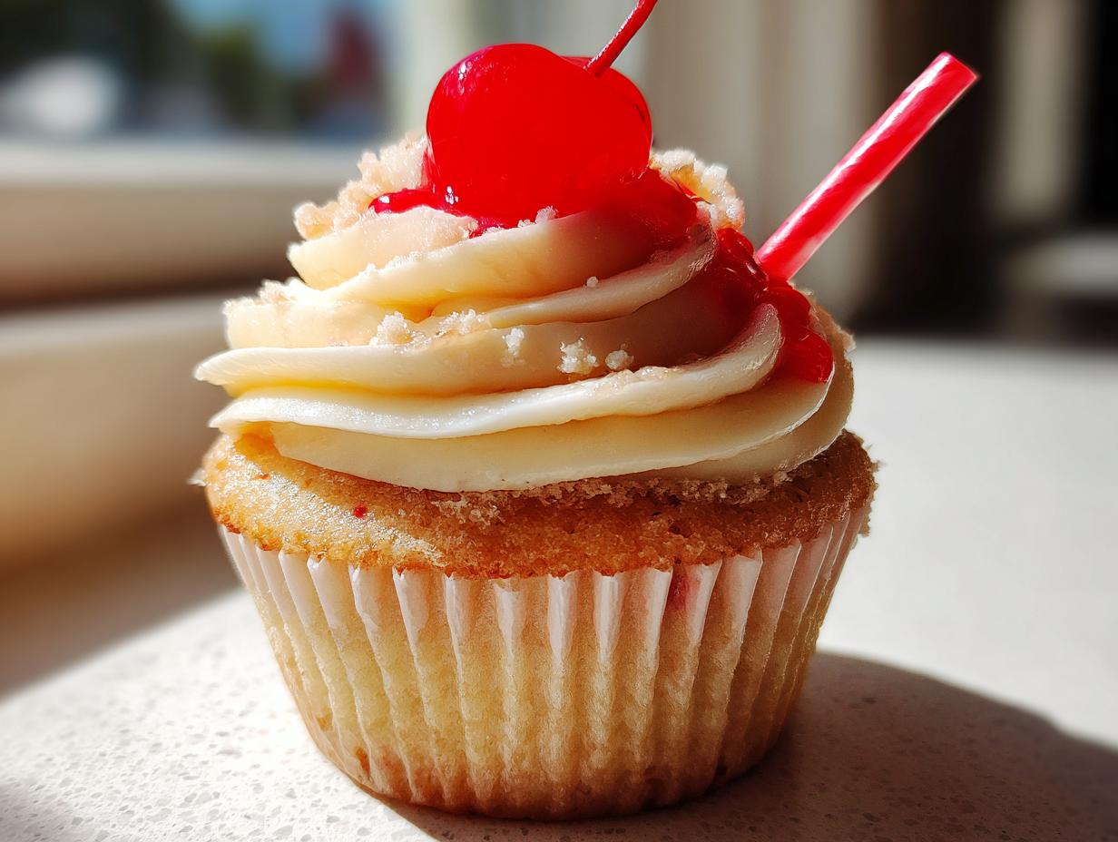 Root Beer Float Cupcakes