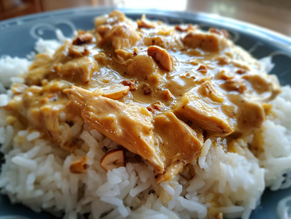 Slow Cooker Peanut Chicken