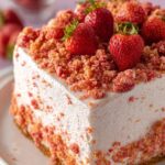 Strawberry Crunch Cake