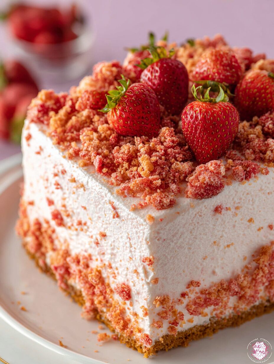 Strawberry Crunch Cake