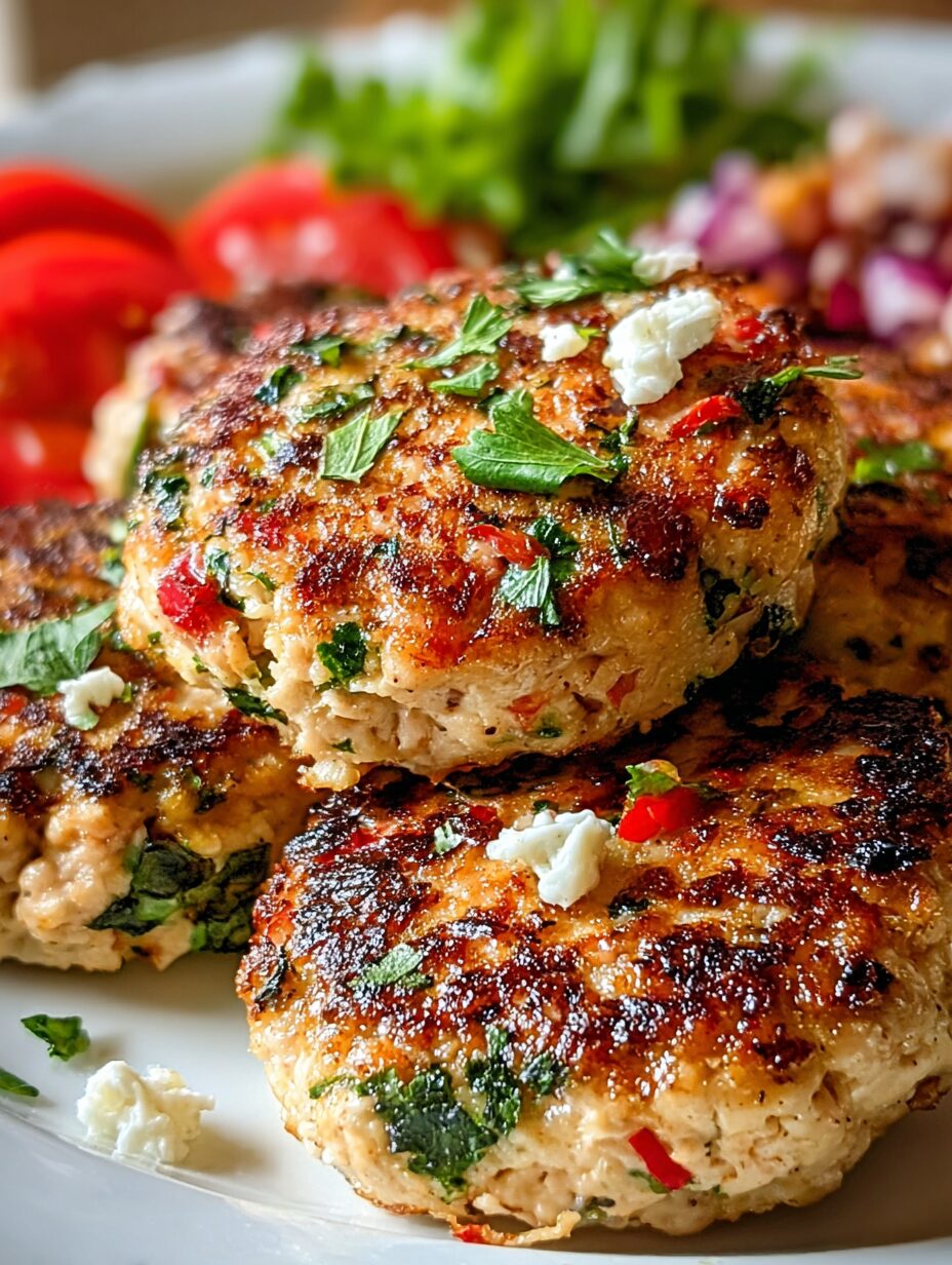 Mediterranean Chicken Patties