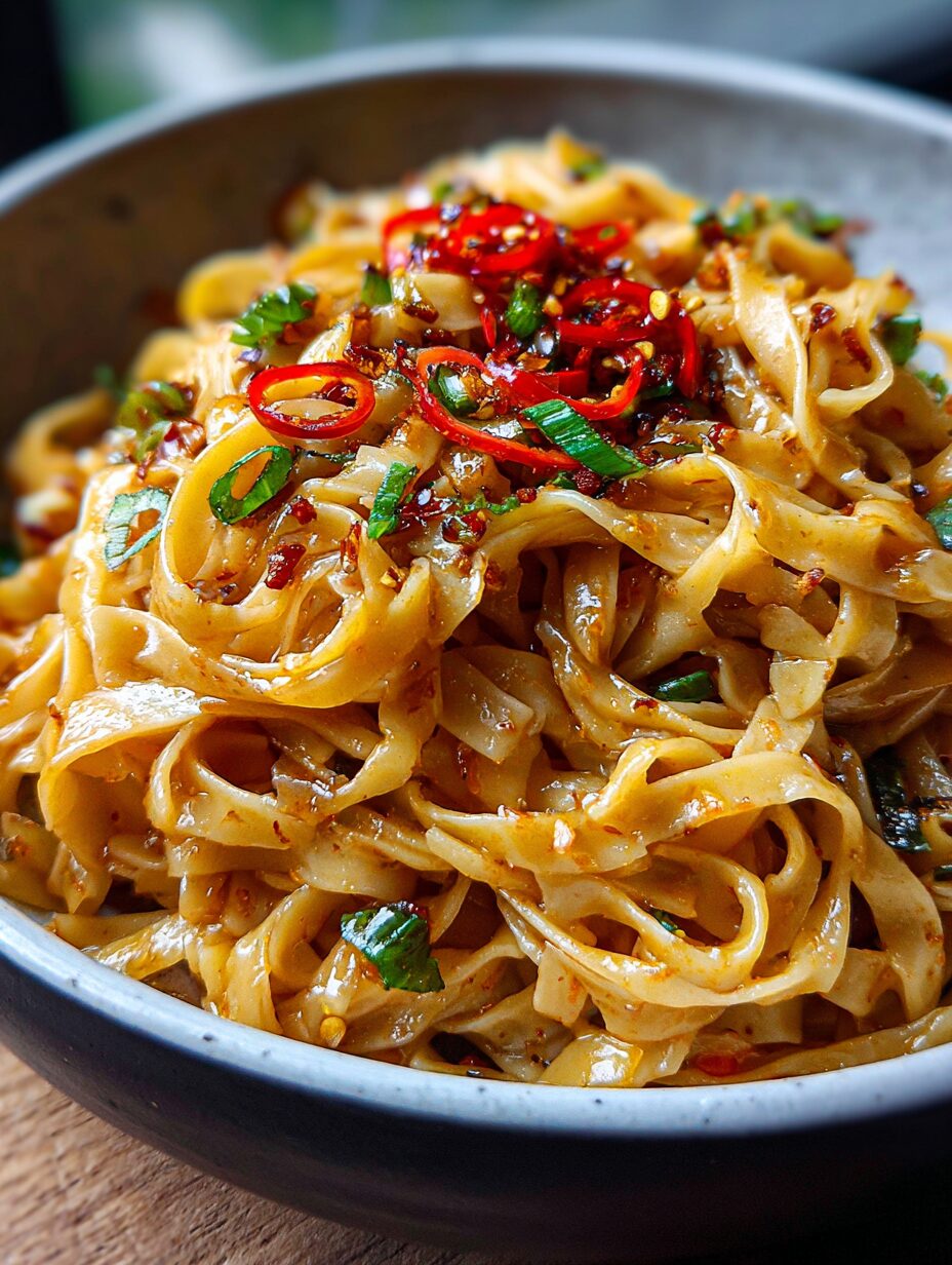 Aromatic Garlic Chilli Noodles with Soy and Vinegar: Unleash Flavor!