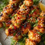 Bang Bang Chicken Skewers