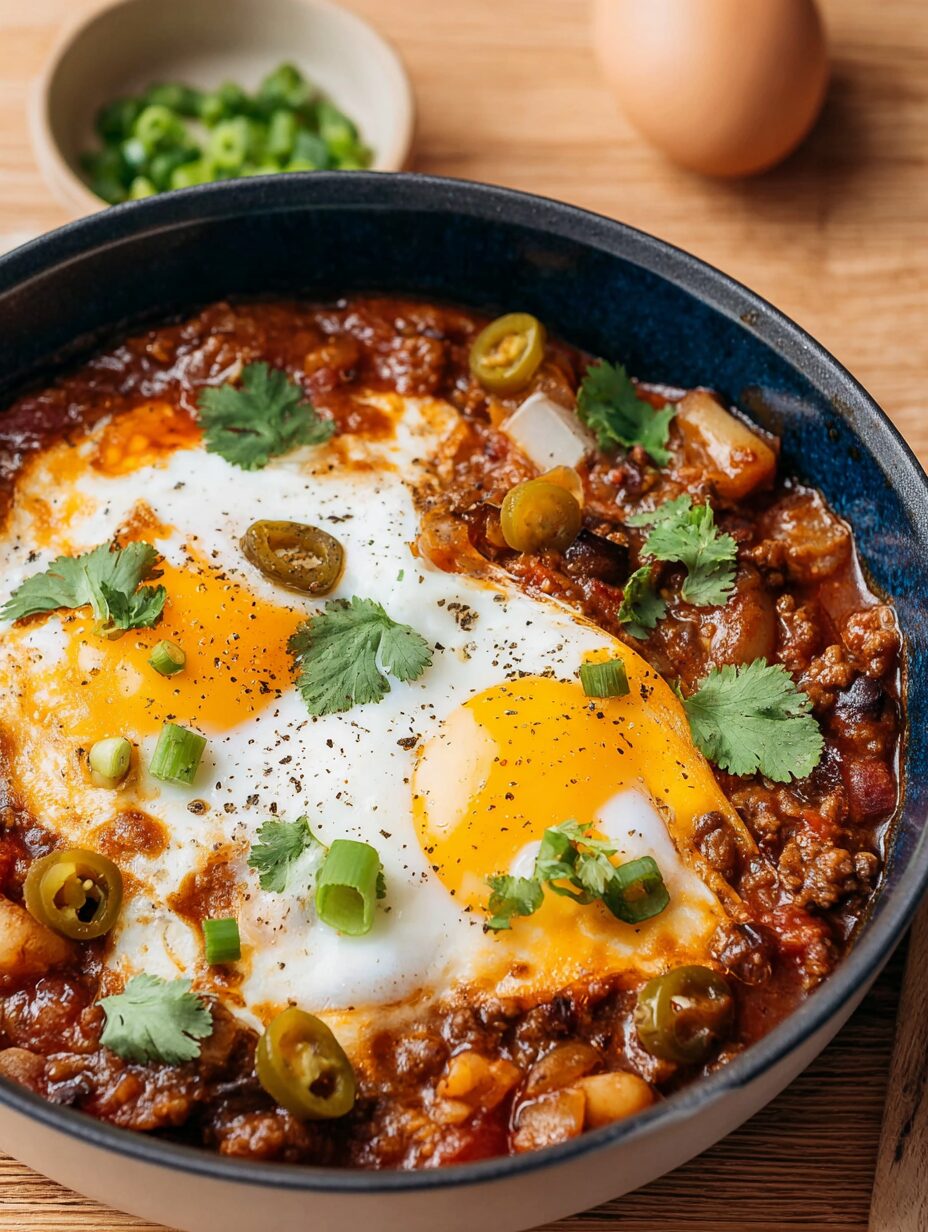 Breakfast Chili and Eggs: A Hearty Morning Recipe!
