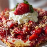 Easy Strawberry Cheesecake Dump Cake