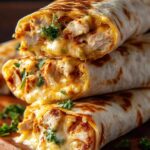 Ooey-Gooey Cheesy Garlic Chicken Wraps You’ll Devour