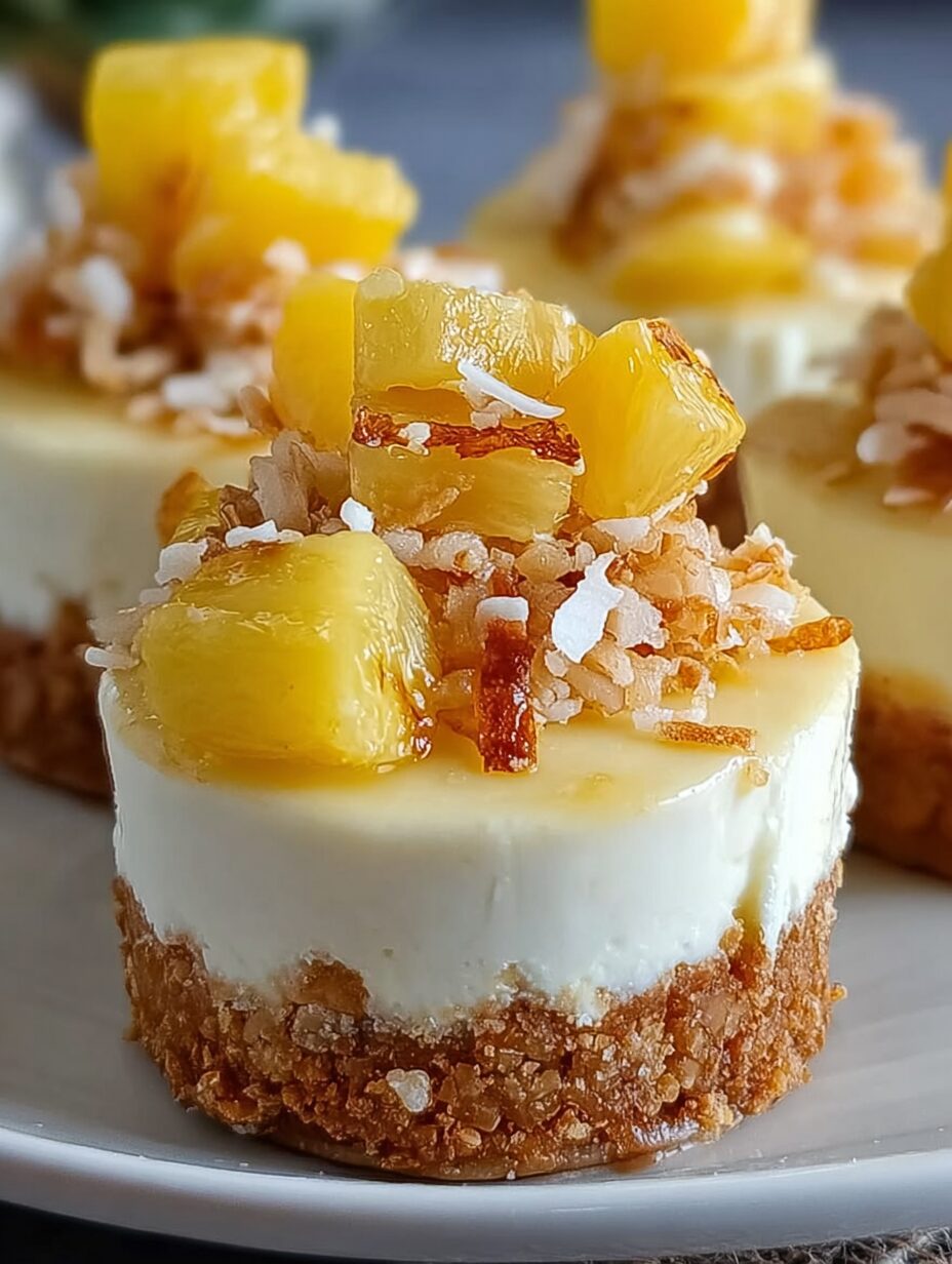 Pineapple Coconut Cheesecake Minis That Wow Your Taste Buds