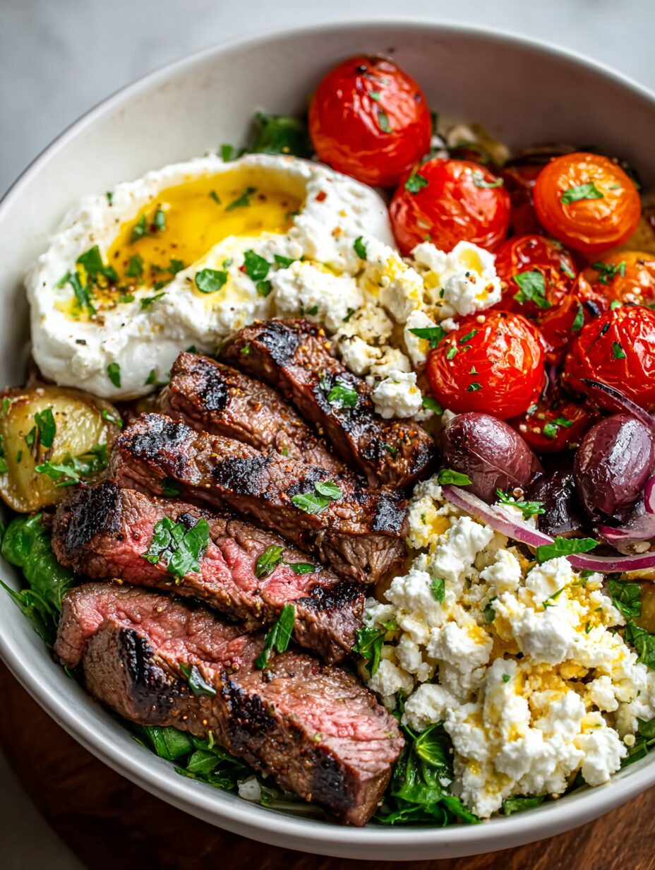 Quick & Easy Mediterranean Steak Bowl Recipe You’ll Love!