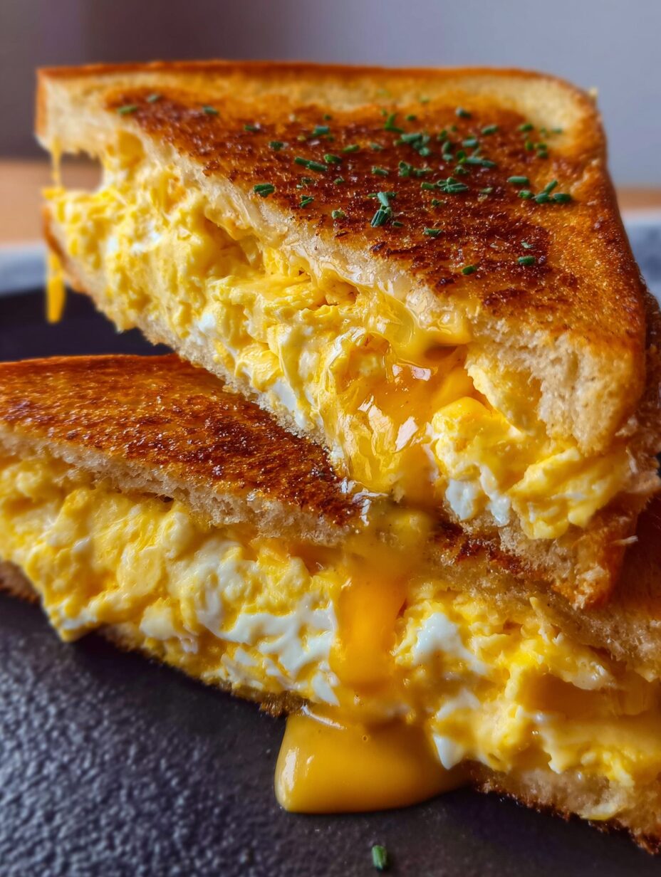 Scrambled Egg Grilled Cheese Sandwich: A Must-Try Delight!