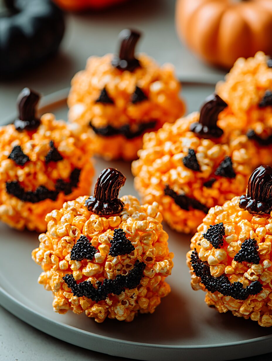 Spooktacular Jack-O’-Lantern Popcorn Balls Recipe Revealed!
