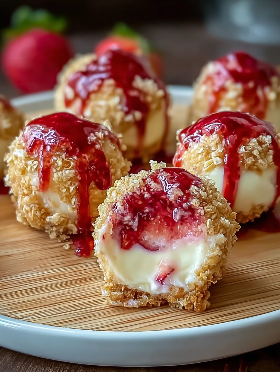 Strawberry Cheesecake Crunch Bites