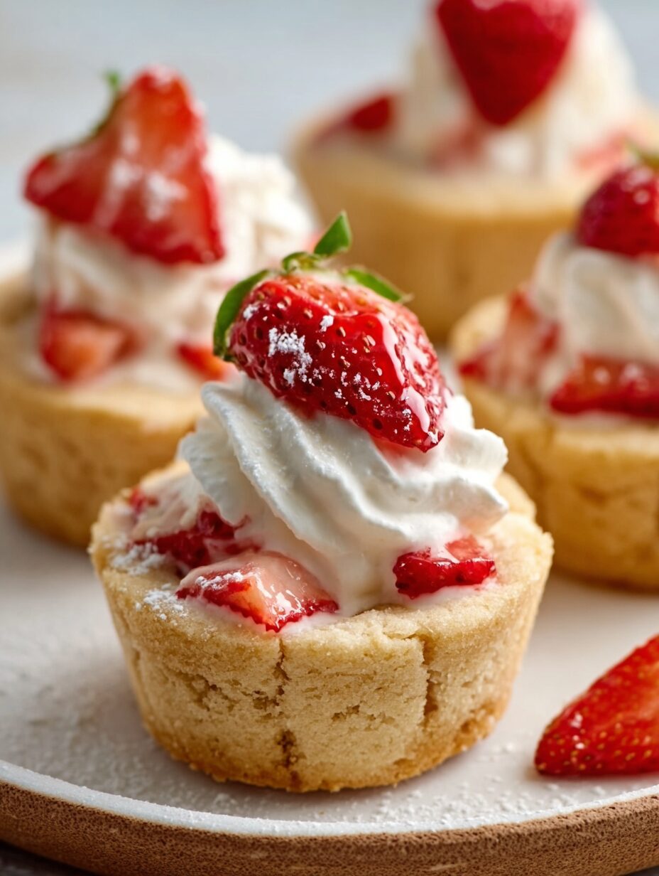 Strawberry Shortcake Cookie Cups Made Easy in 30 Minutes!