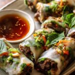 Thai Basil Beef Rolls