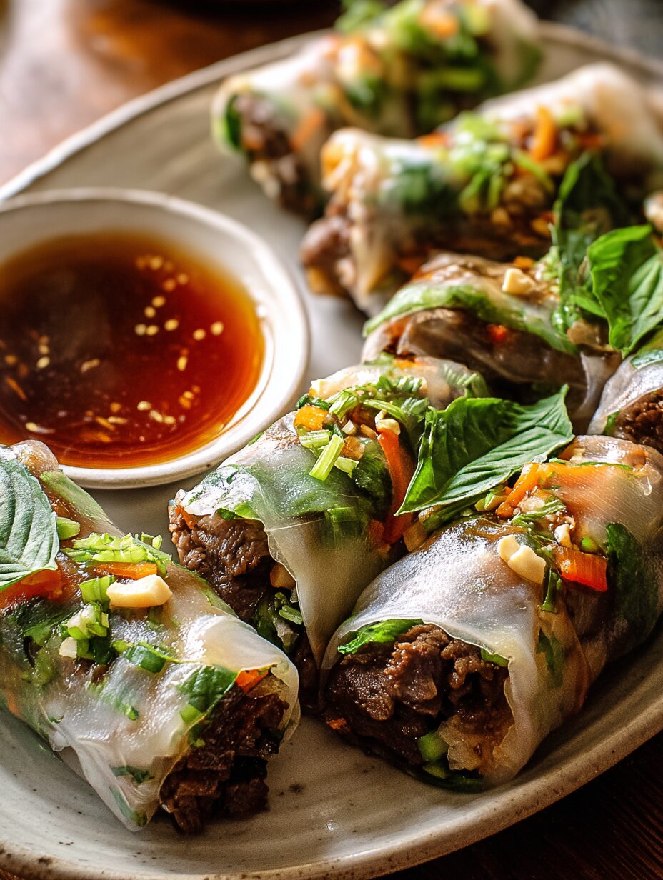 Thai Basil Beef Rolls: Discover This Flavorful Recipe!