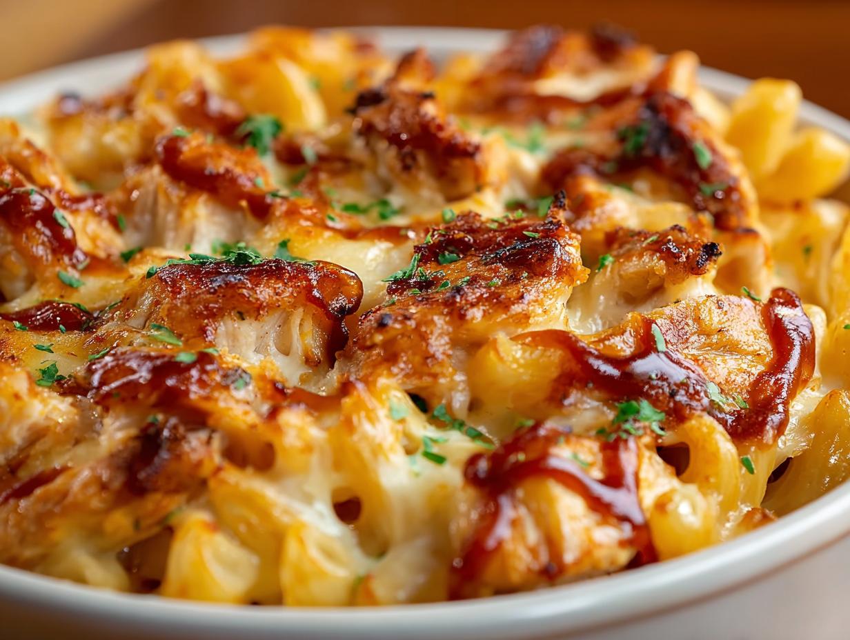 Amazing BBQ Chicken Mac and Cheese - BBQ Chicken Mac and Cheese - additional detail