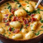 Bacon Cheddar Gnocchi Soup