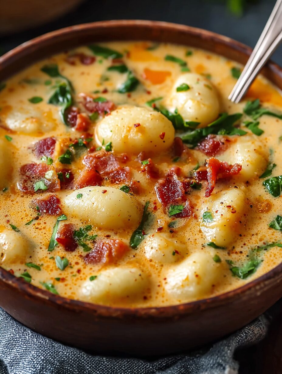 Bacon Cheddar Gnocchi Soup: A Creamy Delight Awaits!