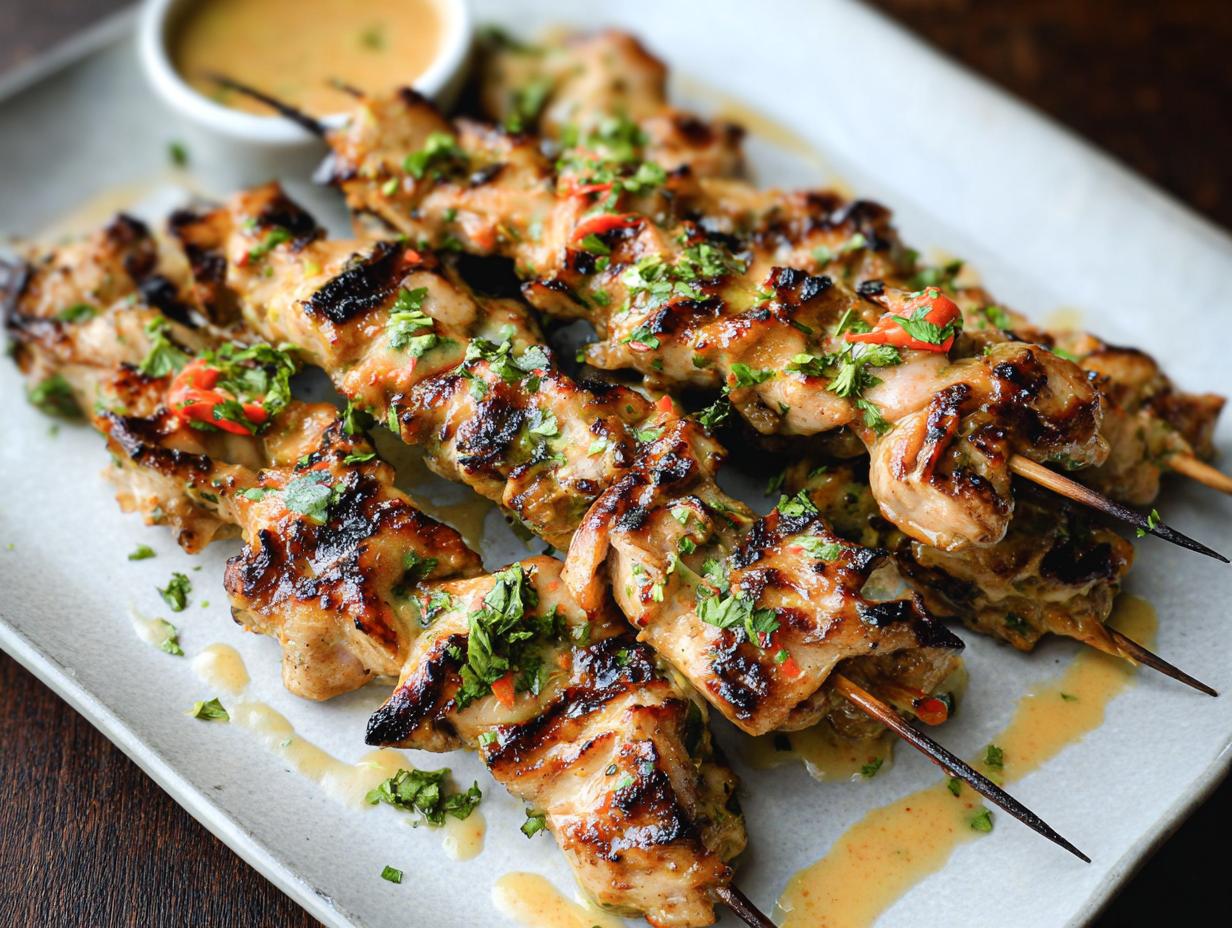Amazing Bang Bang Chicken Skewers in 30 Mins
