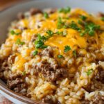 Cheesy Hamburger Rice Casserole