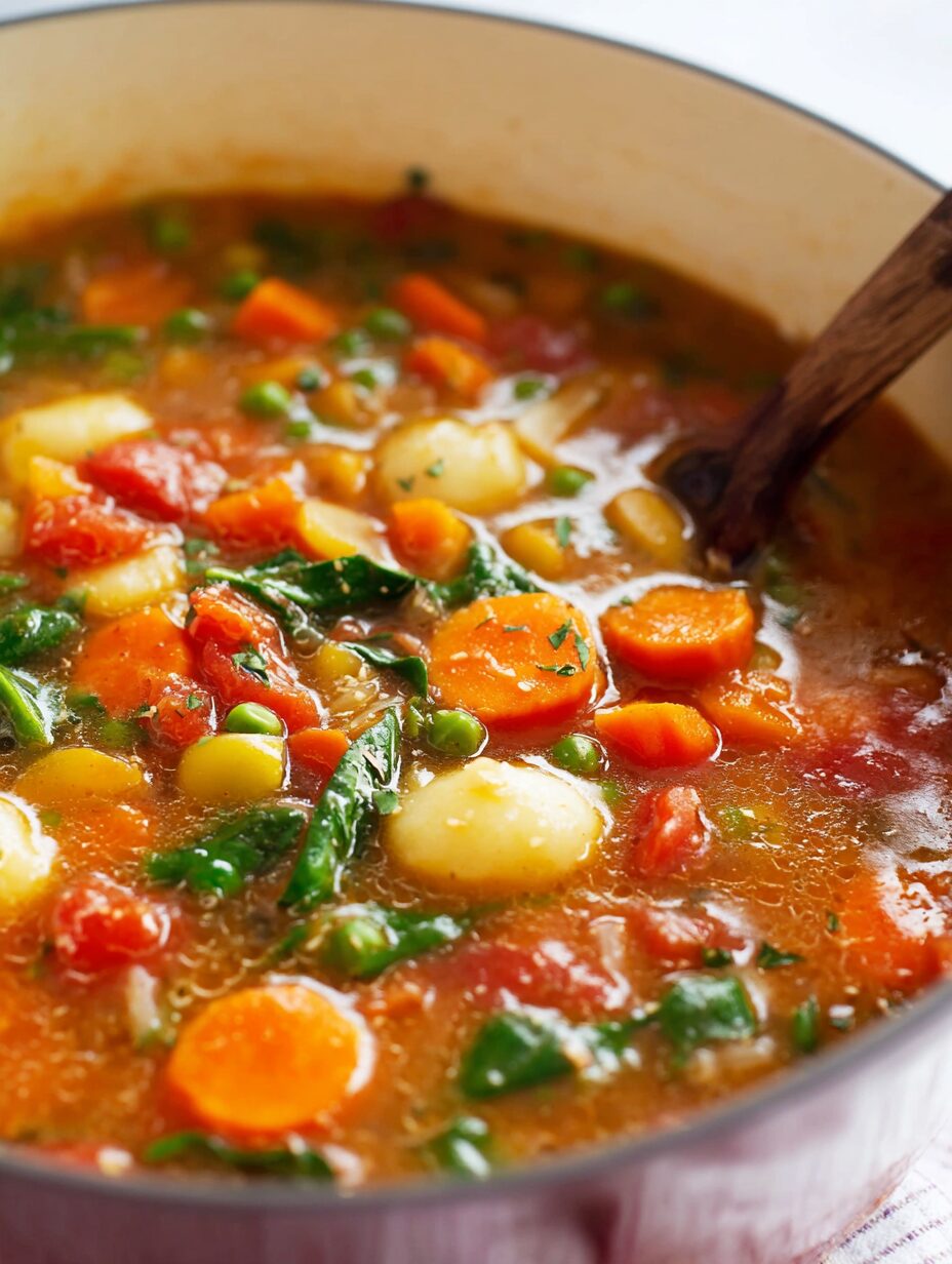 Homemade Vegetable Gnocchi Soup