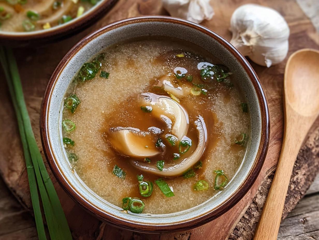 Savory Japanese Onion Soup: 1 Stunning Bowl - Japanese Onion Soup - additional detail