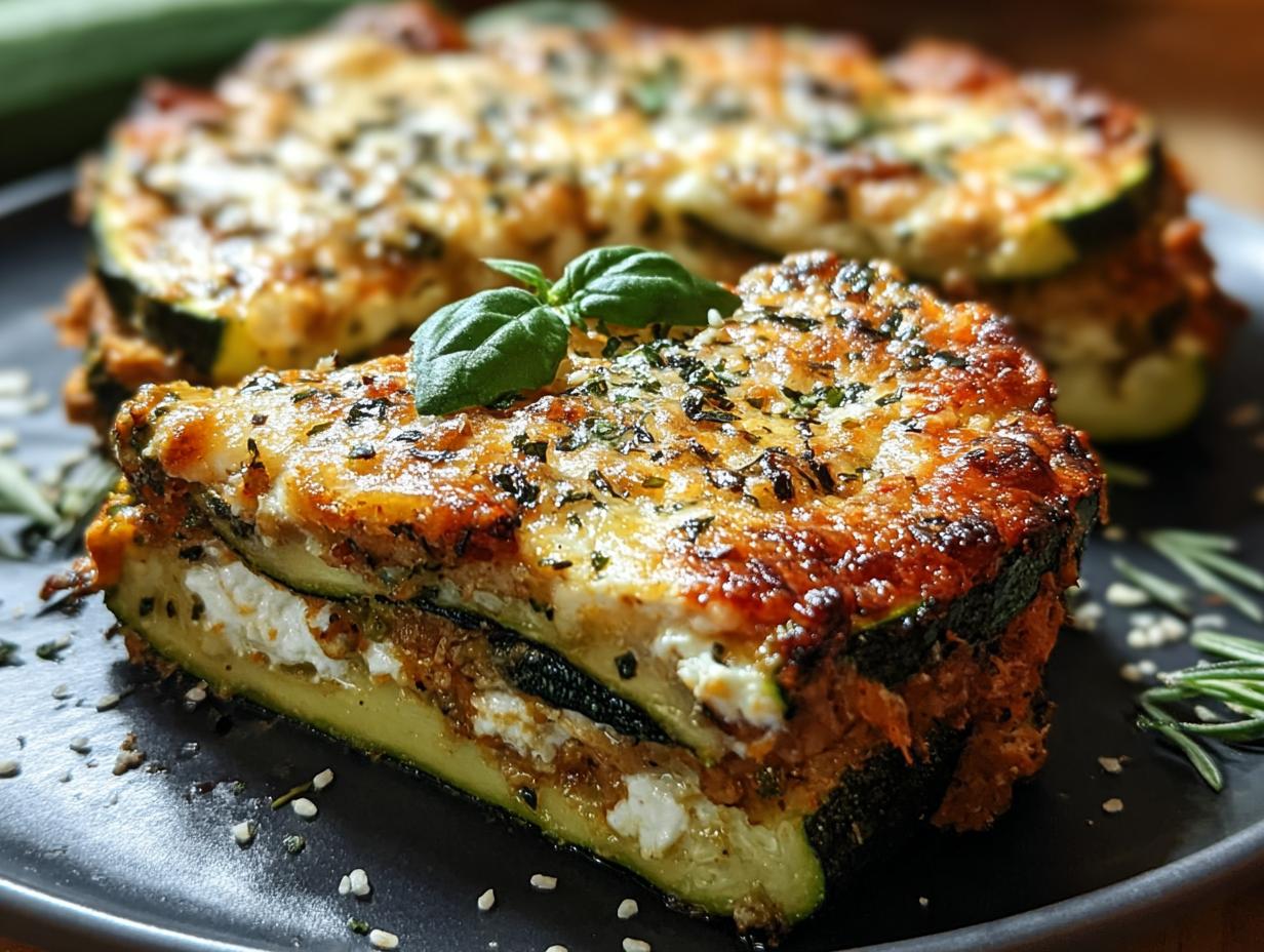 Layered Zucchini Ricotta Melts: 15 Min Prep - Layered Zucchini Ricotta Melts - main visual representation